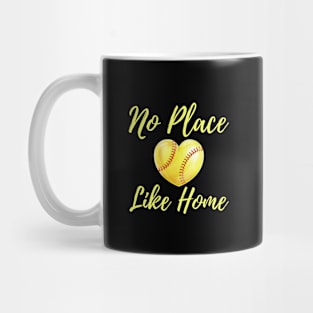 No Place Like Home Softball Mug